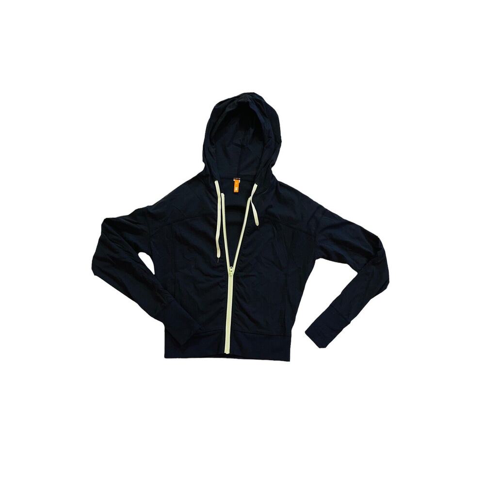 LUCY TECH Gray Full Zip Scrunchy Athletic Hooded Jacket Women’s Size XS
